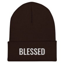Load image into Gallery viewer, "Blessed" Cuffed Beanie Hat