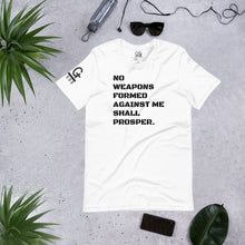 Load image into Gallery viewer, Men's/Unisex "No Weapons Formed" T Shirt