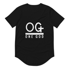 Load image into Gallery viewer, "OG One God" CURVED Hem T-Shirt Men's/Unisex