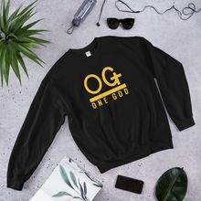 Load image into Gallery viewer, Gold Series OG One God Crewneck Sweatshirt (Unisex)