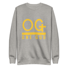 Load image into Gallery viewer, Gold Series OG One God Crewneck Sweatshirt (Unisex)