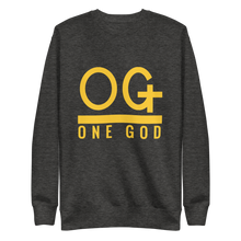 Load image into Gallery viewer, Gold Series OG One God Crewneck Sweatshirt (Unisex)