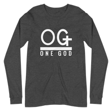 Load image into Gallery viewer, “OG One God” Men’s/Unisex Long Sleeve Tee