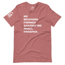 Load image into Gallery viewer, Men's/Unisex "No Weapons Formed" T Shirt