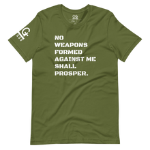 Load image into Gallery viewer, Men's/Unisex "No Weapons Formed" T Shirt