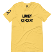Load image into Gallery viewer, Men's/Unisex "Not Lucky, Blessed" Tee