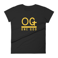 Load image into Gallery viewer, Women’s Gold Series "OG One God" T Shirt