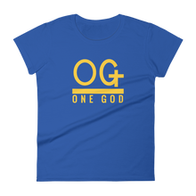 Load image into Gallery viewer, Women’s Gold Series "OG One God" T Shirt