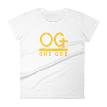 Load image into Gallery viewer, Women’s Gold Series "OG One God" T Shirt