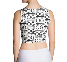 Load image into Gallery viewer, Women&#39;s &quot;OG One God&quot; All Over Exercise Crop Top Tank
