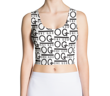 Load image into Gallery viewer, Women&#39;s &quot;OG One God&quot; All Over Exercise Crop Top Tank
