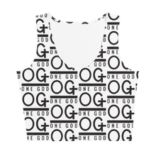 Load image into Gallery viewer, Women&#39;s &quot;OG One God&quot; All Over Exercise Crop Top Tank
