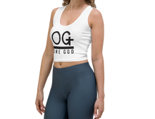 Load image into Gallery viewer, Women&#39;s &quot;OG One God&quot; Exercise Crop Top Tank
