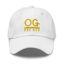 Load image into Gallery viewer, Gold Series &quot;OG One God&quot; Dad hat
