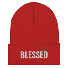 Load image into Gallery viewer, &quot;Blessed&quot; Cuffed Beanie Hat
