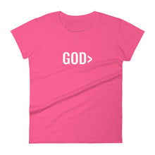 Load image into Gallery viewer, Women&#39;s &quot;GOD&gt; &quot; Tee
