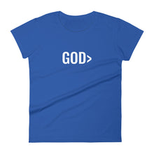 Load image into Gallery viewer, Women&#39;s &quot;GOD&gt; &quot; Tee
