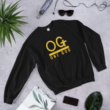 Load image into Gallery viewer, Gold Series OG One God Crewneck Sweatshirt (Unisex)
