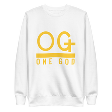 Load image into Gallery viewer, Gold Series OG One God Crewneck Sweatshirt (Unisex)
