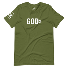 Load image into Gallery viewer, Men&#39;s/Unisex &quot;GOD&gt;&quot; T Shirt
