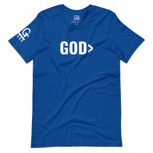 Load image into Gallery viewer, Men&#39;s/Unisex &quot;GOD&gt;&quot; T Shirt
