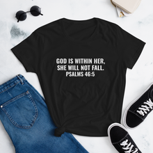 Load image into Gallery viewer, Women&#39;s &quot;God is Within Her&quot; Tee
