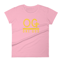 Load image into Gallery viewer, Women’s Gold Series &quot;OG One God&quot; T Shirt
