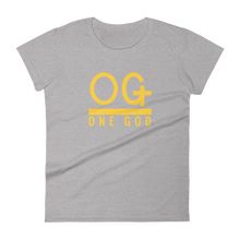 Load image into Gallery viewer, Women’s Gold Series &quot;OG One God&quot; T Shirt
