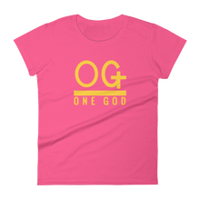 Load image into Gallery viewer, Women’s Gold Series &quot;OG One God&quot; T Shirt
