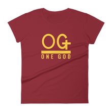 Load image into Gallery viewer, Women’s Gold Series &quot;OG One God&quot; T Shirt
